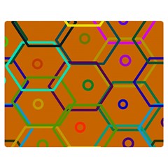 Color Bee Hive Color Bee Hive Pattern Double Sided Flano Blanket (medium)  by Nexatart