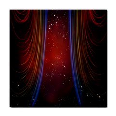 Bright Background With Stars And Air Curtains Tile Coasters by Nexatart