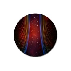 Bright Background With Stars And Air Curtains Magnet 3  (round) by Nexatart