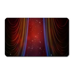 Bright Background With Stars And Air Curtains Magnet (rectangular) by Nexatart