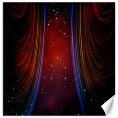 Bright Background With Stars And Air Curtains Canvas 12  X 12   by Nexatart