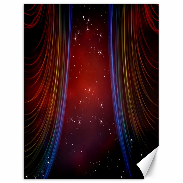 Bright Background With Stars And Air Curtains Canvas 18  x 24  