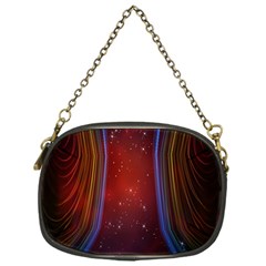 Bright Background With Stars And Air Curtains Chain Purses (one Side)  by Nexatart