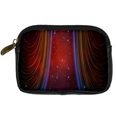 Bright Background With Stars And Air Curtains Digital Camera Cases by Nexatart