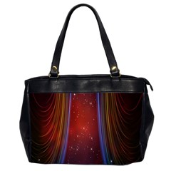 Bright Background With Stars And Air Curtains Office Handbags (2 Sides)  by Nexatart