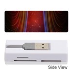 Bright Background With Stars And Air Curtains Memory Card Reader (Stick)  Front