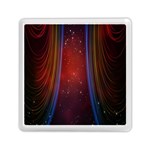 Bright Background With Stars And Air Curtains Memory Card Reader (Square)  Front