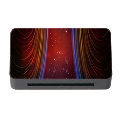 Bright Background With Stars And Air Curtains Memory Card Reader With Cf by Nexatart