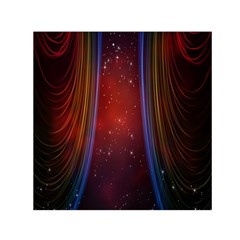 Bright Background With Stars And Air Curtains Small Satin Scarf (square) by Nexatart