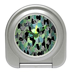 Wallpaper Background With Lighted Pattern Travel Alarm Clocks by Nexatart