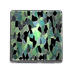 Wallpaper Background With Lighted Pattern Memory Card Reader (square) by Nexatart