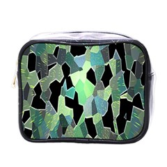 Wallpaper Background With Lighted Pattern Mini Toiletries Bags by Nexatart