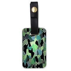 Wallpaper Background With Lighted Pattern Luggage Tags (one Side)  by Nexatart