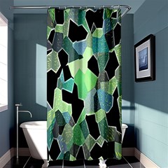 Wallpaper Background With Lighted Pattern Shower Curtain 36  X 72  (stall)  by Nexatart