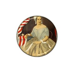 Betsy Ross Author Of The First American Flag And Seal Patriotic Usa Vintage Portrait Hat Clip Ball Marker by yoursparklingshop