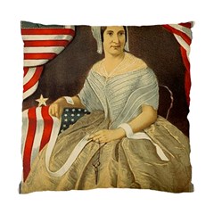 Betsy Ross Author Of The First American Flag And Seal Patriotic Usa Vintage Portrait Standard Cushion Case (one Side) by yoursparklingshop