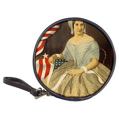 Betsy Ross Author Of The First American Flag And Seal Patriotic Usa Vintage Portrait Classic 20-cd Wallets by yoursparklingshop