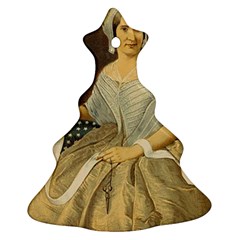 Betsy Ross Author Of The First American Flag And Seal Patriotic Usa Vintage Portrait Christmas Tree Ornament (two Sides)