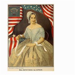 Betsy Ross Author Of The First American Flag And Seal Patriotic Usa Vintage Portrait Small Garden Flag (two Sides) by yoursparklingshop