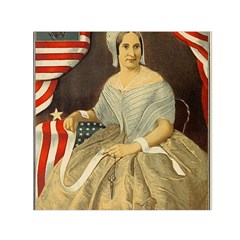 Betsy Ross Author Of The First American Flag And Seal Patriotic Usa Vintage Portrait Small Satin Scarf (square) by yoursparklingshop