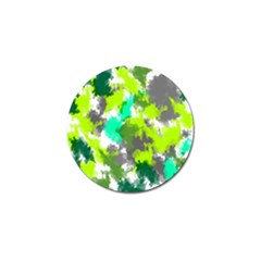 Abstract Watercolor Background Wallpaper Of Watercolor Splashes Green Hues Golf Ball Marker (4 Pack) by Nexatart