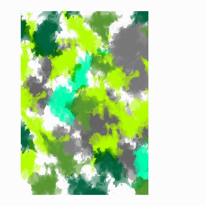 Abstract Watercolor Background Wallpaper Of Watercolor Splashes Green Hues Small Garden Flag (Two Sides)