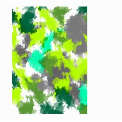 Abstract Watercolor Background Wallpaper Of Watercolor Splashes Green Hues Large Garden Flag (two Sides) by Nexatart