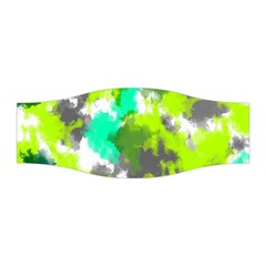 Abstract Watercolor Background Wallpaper Of Watercolor Splashes Green Hues Stretchable Headband