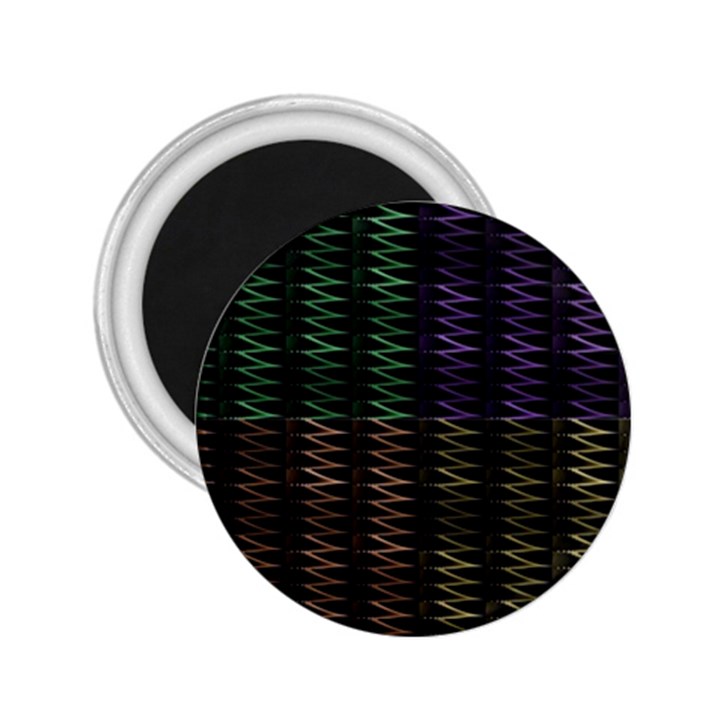 Multicolor Pattern Digital Computer Graphic 2.25  Magnets