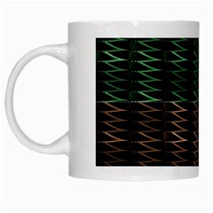 Multicolor Pattern Digital Computer Graphic White Mugs by Nexatart