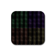 Multicolor Pattern Digital Computer Graphic Rubber Square Coaster (4 Pack)  by Nexatart