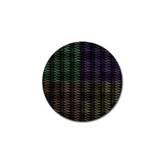 Multicolor Pattern Digital Computer Graphic Golf Ball Marker by Nexatart