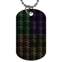 Multicolor Pattern Digital Computer Graphic Dog Tag (two Sides) by Nexatart