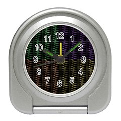 Multicolor Pattern Digital Computer Graphic Travel Alarm Clocks by Nexatart