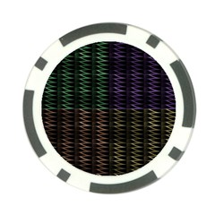 Multicolor Pattern Digital Computer Graphic Poker Chip Card Guard by Nexatart