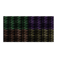 Multicolor Pattern Digital Computer Graphic Satin Wrap