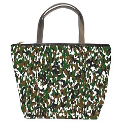 Camouflaged Seamless Pattern Abstract Bucket Bags by Nexatart