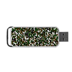 Camouflaged Seamless Pattern Abstract Portable Usb Flash (one Side)