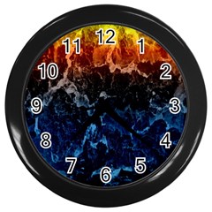 Abstract Background Wall Clocks (black)