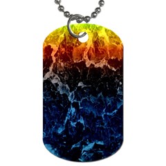 Abstract Background Dog Tag (two Sides)