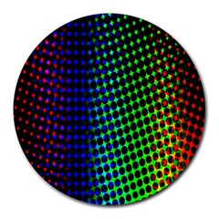 Digitally Created Halftone Dots Abstract Background Design Round Mousepads