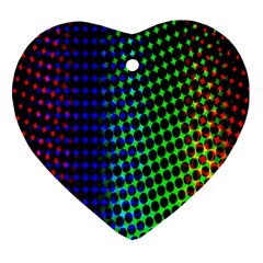 Digitally Created Halftone Dots Abstract Background Design Ornament (heart)