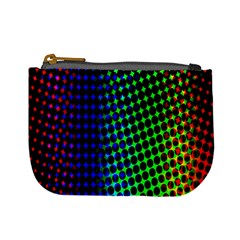 Digitally Created Halftone Dots Abstract Background Design Mini Coin Purses