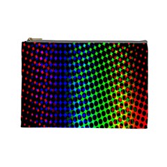 Digitally Created Halftone Dots Abstract Background Design Cosmetic Bag (large) 