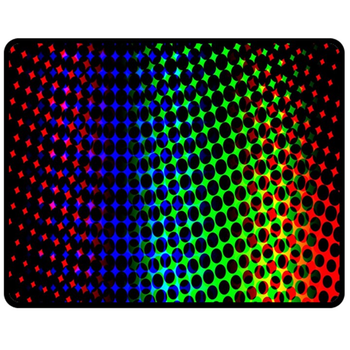 Digitally Created Halftone Dots Abstract Background Design Fleece Blanket (Medium) 