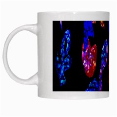 Grunge Abstract In Black Grunge Effect Layered Images Of Texture And Pattern In Pink Black Blue Red White Mugs