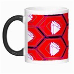 Red Bee Hive Background Morph Mugs Left