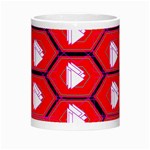 Red Bee Hive Background Morph Mugs Center