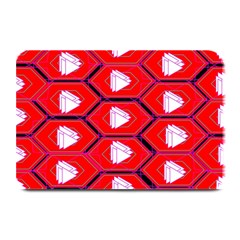 Red Bee Hive Background Plate Mats