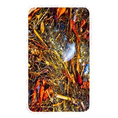 Abstract In Orange Sealife Background Abstract Of Ocean Beach Seaweed And Sand With A White Feather Memory Card Reader by Nexatart